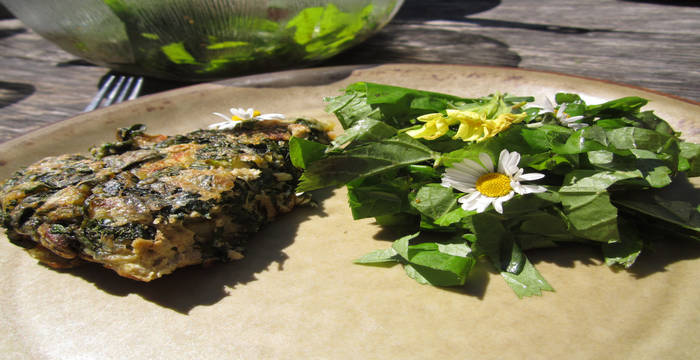 Wildpflanzenmenu