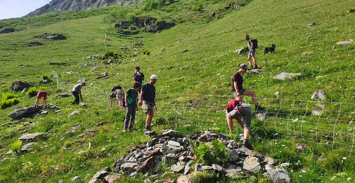 Freiwillige beim Ausbildungskurs.  © Pro Natura Graubünden